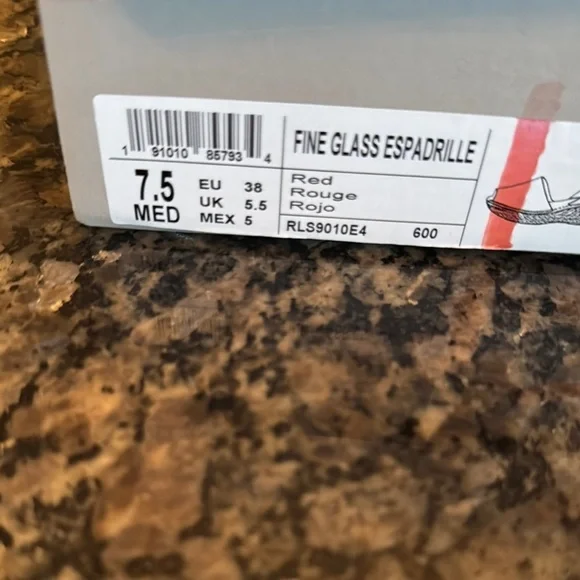 Kenneth Cole Reaction Red Orange rafia Wedge Espadrilles NIB 7.5 - Picture 11 of 11